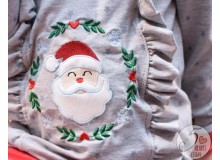 Stickdatei - Herz Kranz Weihnachten Nikolaus